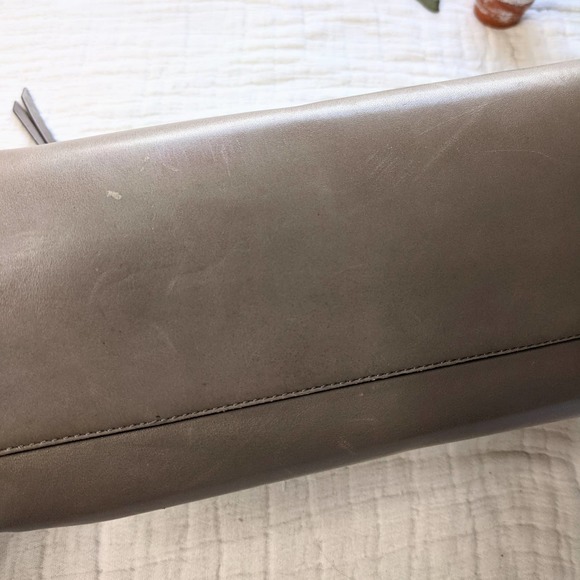 Coach Borough Napa Soft Leather Satchel Tote in Earth Gray - Picture 6 of 12